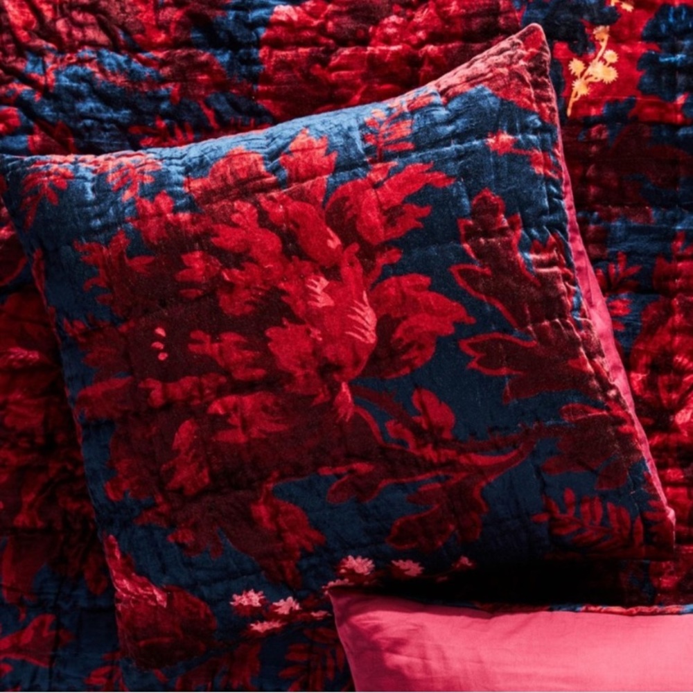 Anthropologie house of hackney opia velvet euro sham x1 new out of package
